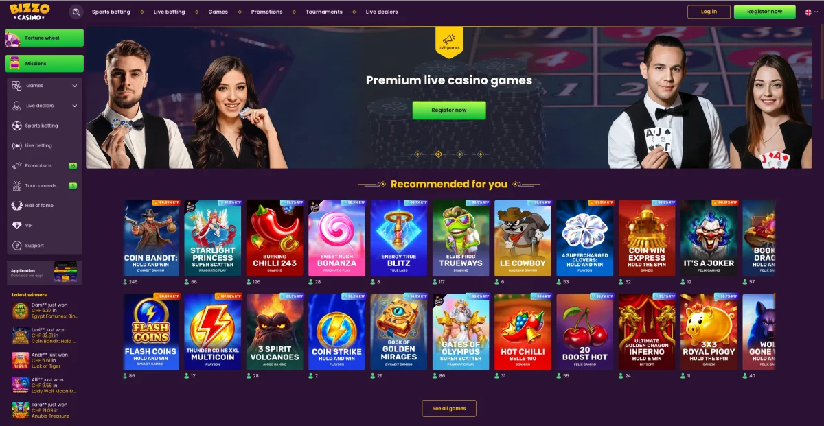 Bizzo Casino Live-Dealer-Casino Bizzo Casino Live-Dealer-Casino
